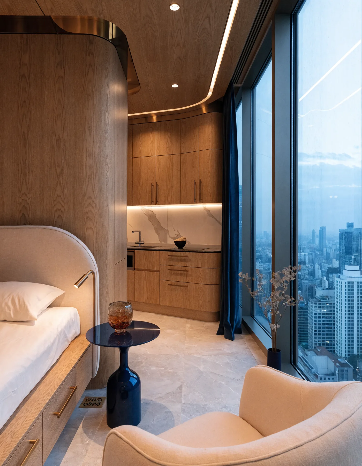 Interior de micro living SkyPark