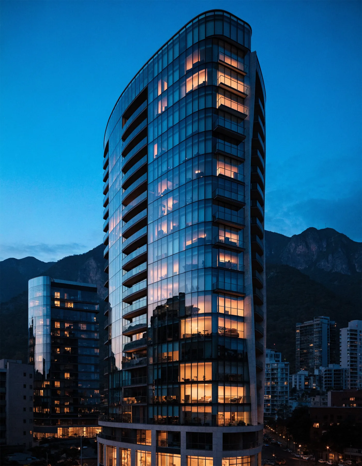 Torre SkyPark de noche